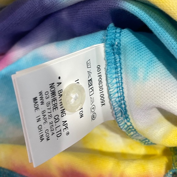 BAPE  tie dye shirt with collar - Picture 4 of 7